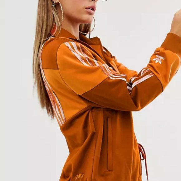 adidas Jackets & Blazers - Burnt Orange Adidas x Daniëlle Cathari Deconstructed Firebird Track Jacket